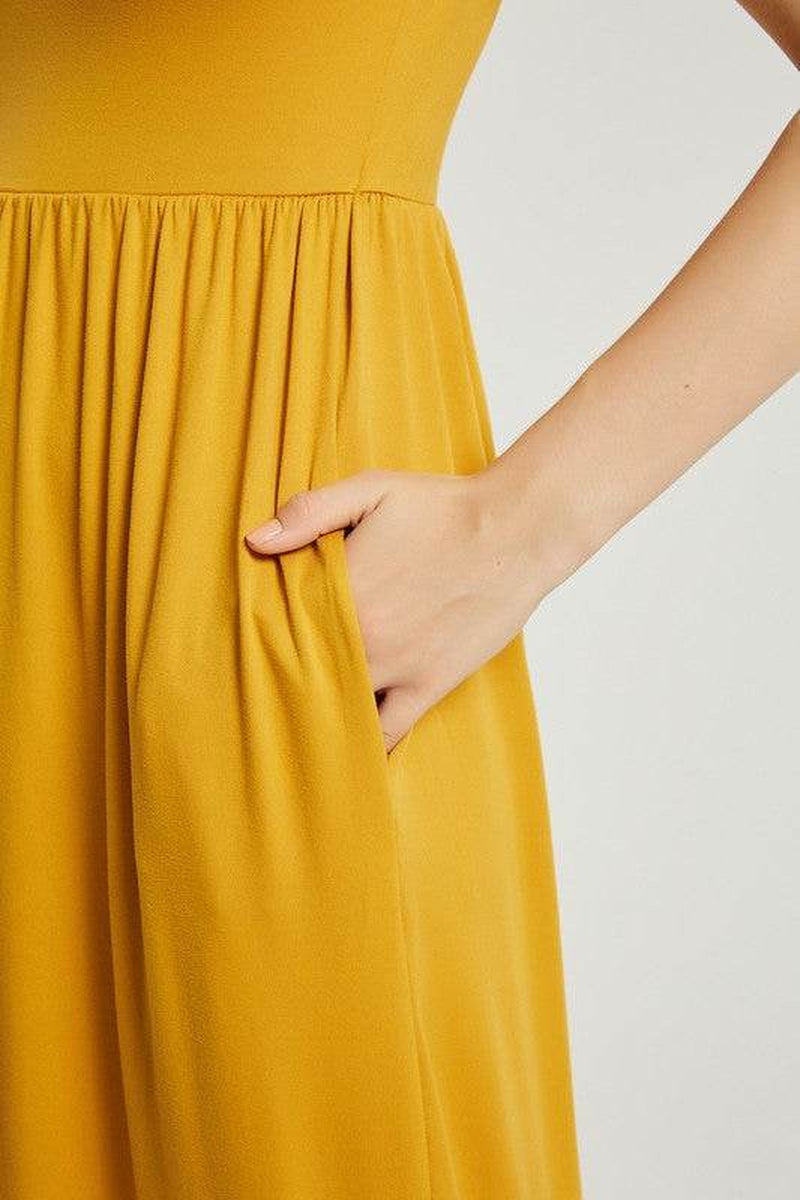 Women'S Summer Casual Maxi Dress with Pocket