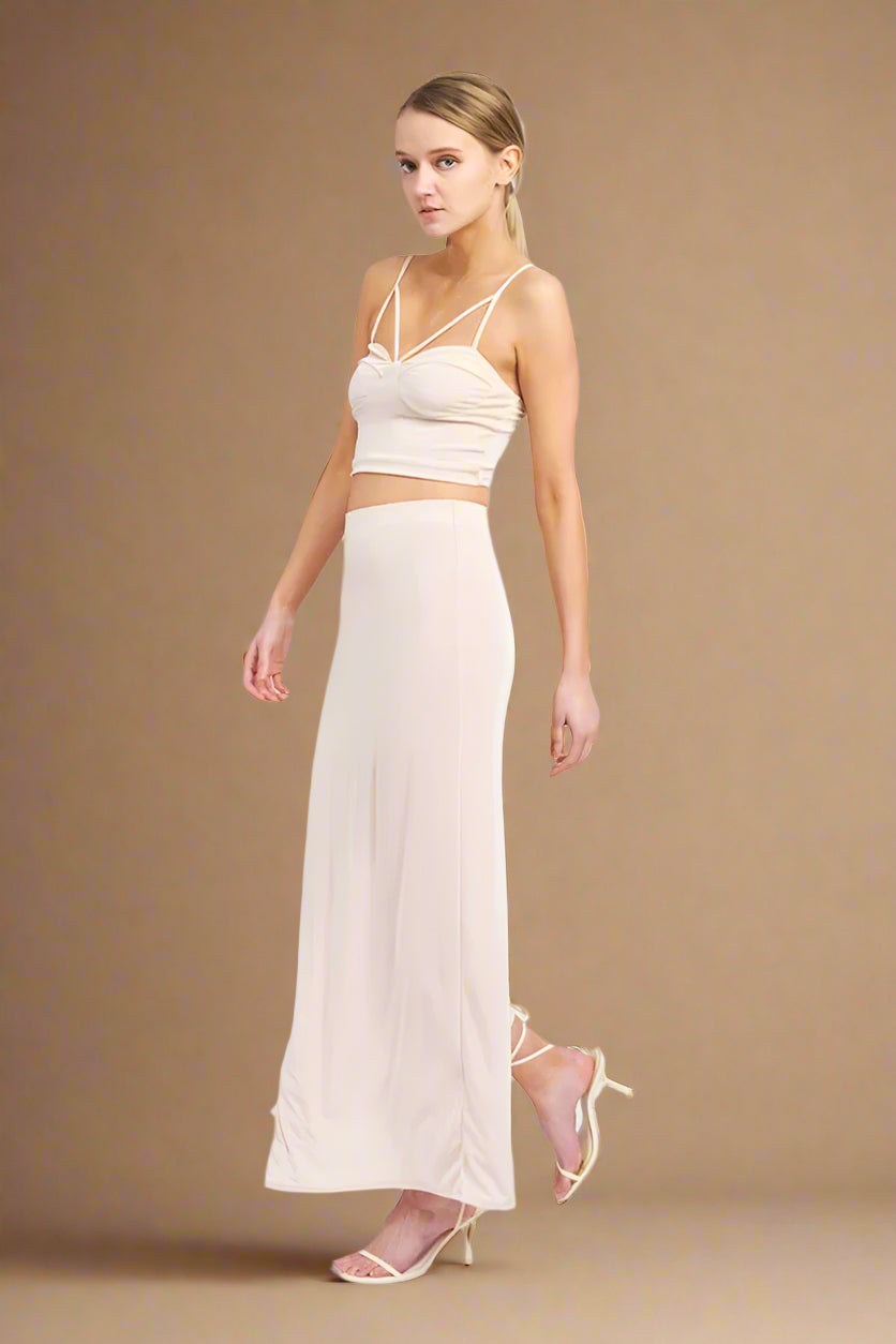 HIGH WAISTED MAXI SKIRT