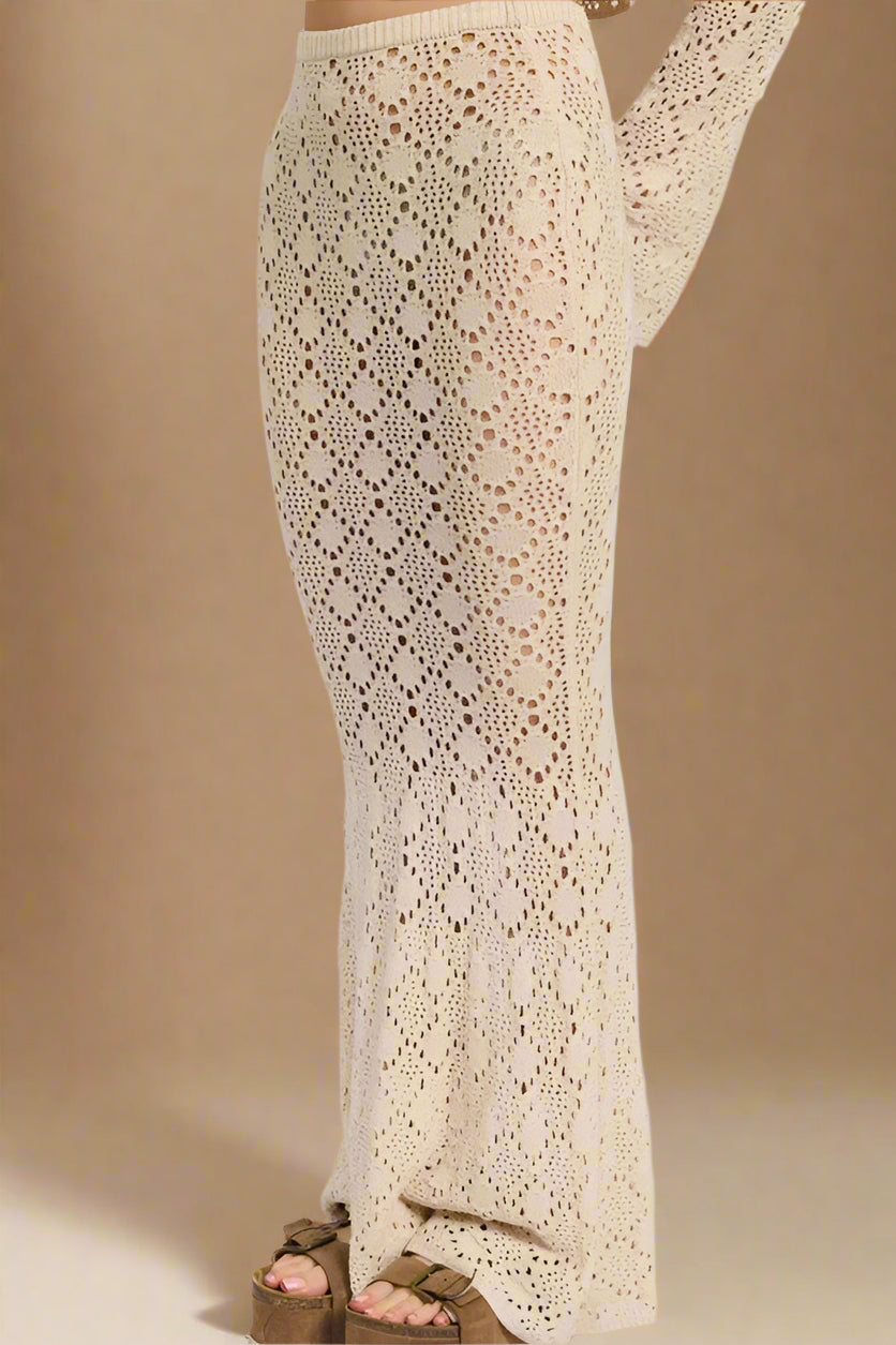 MERMAID MAXI CROCHET SKIRT