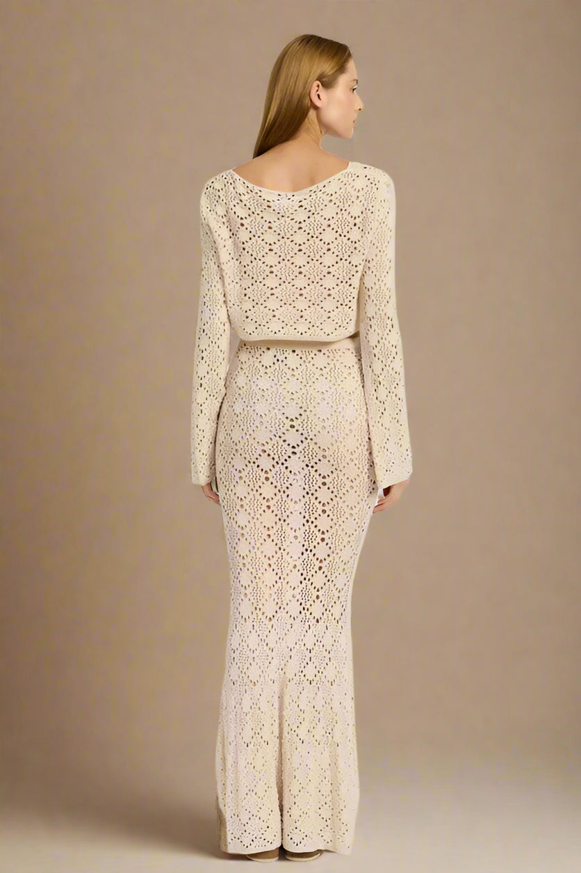 MERMAID MAXI CROCHET SKIRT