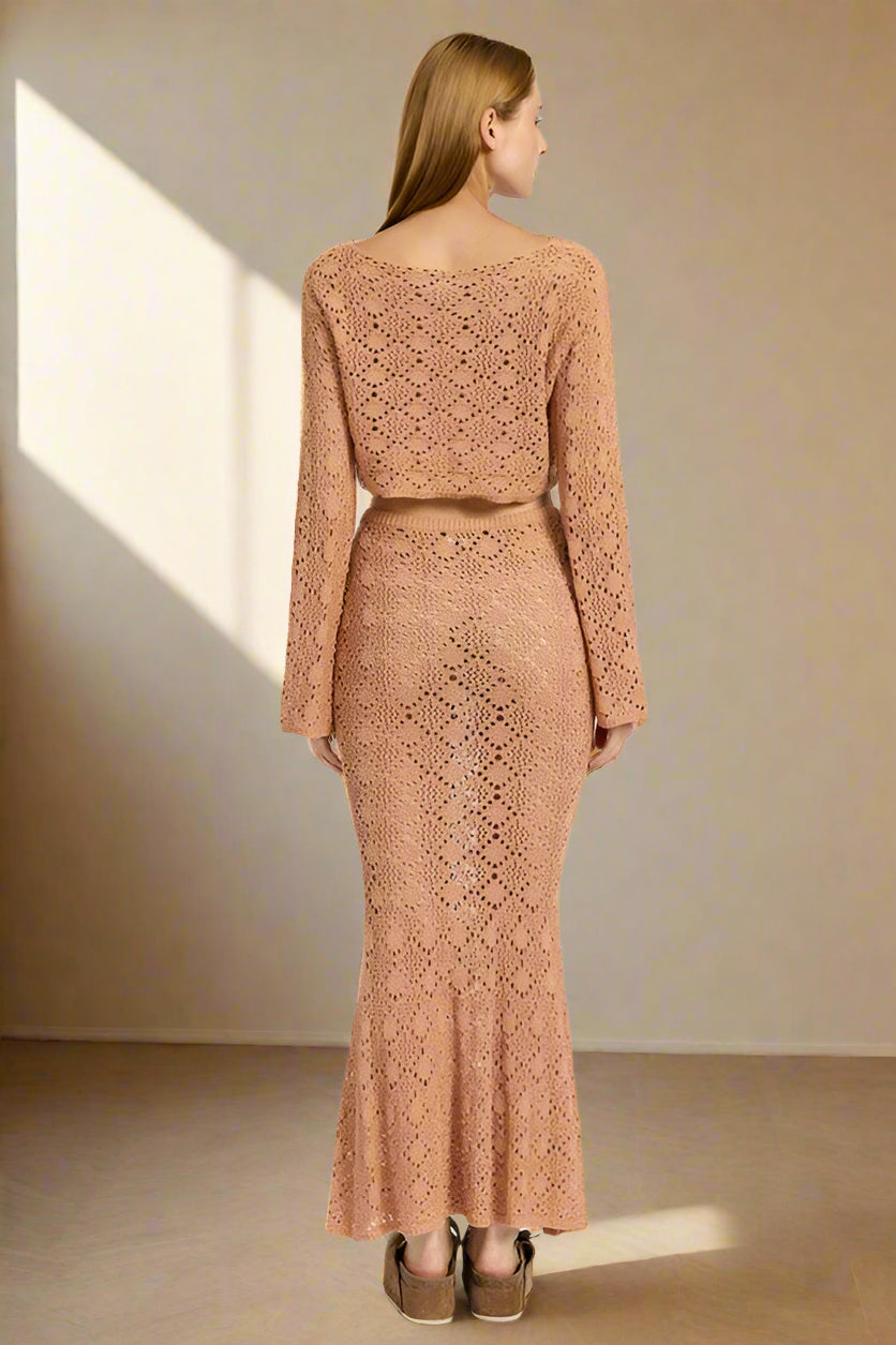 MERMAID MAXI CROCHET SKIRT