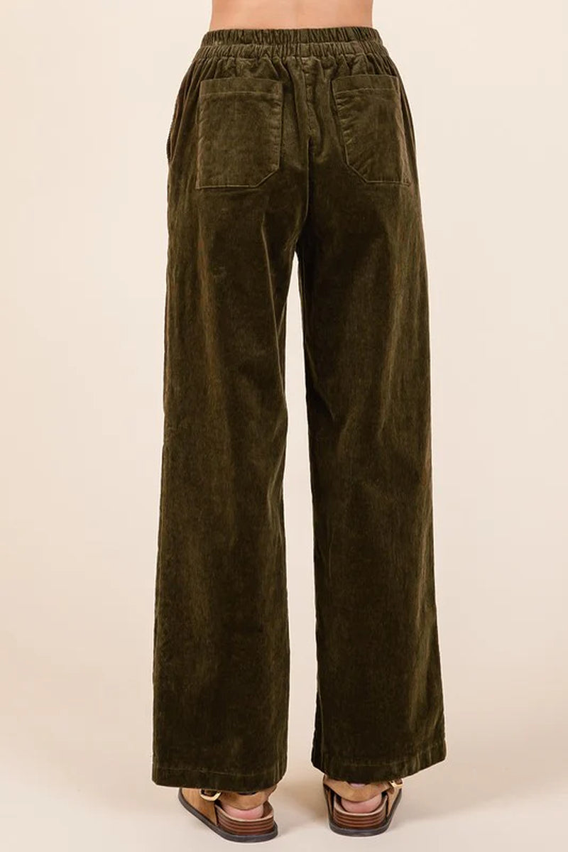Women's Corduroy Waist Pants