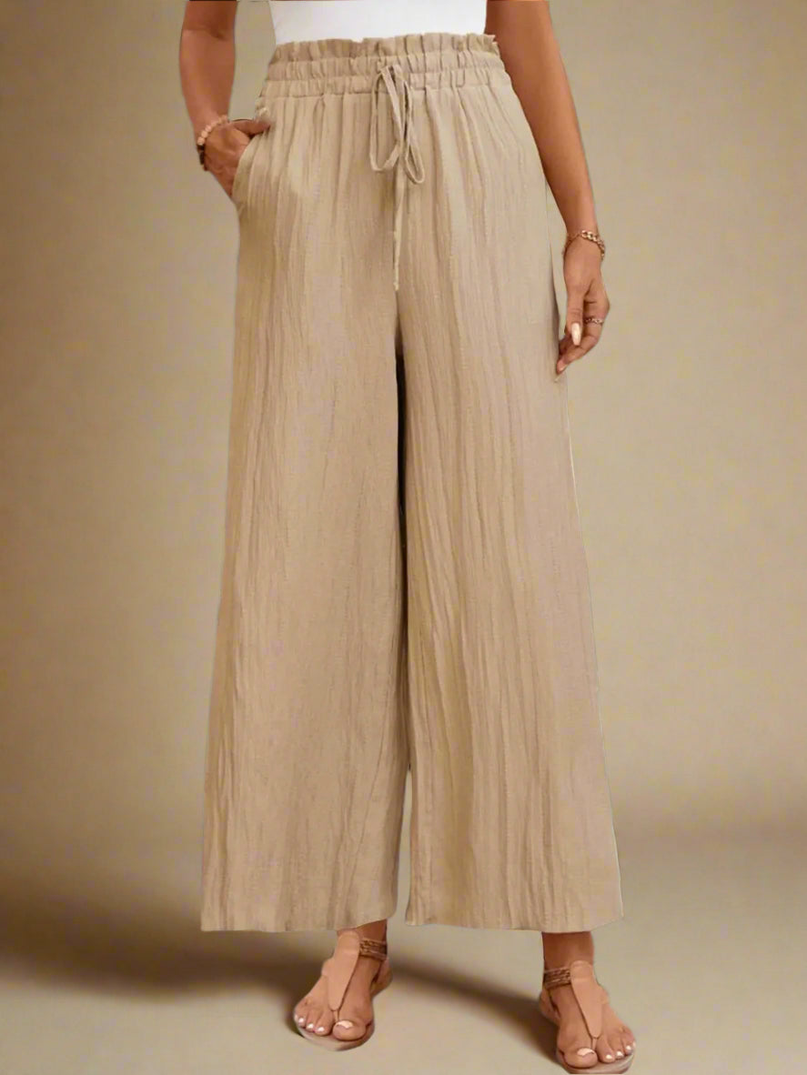Frill Wide Leg Pants