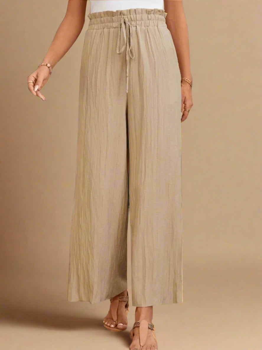 Frill Wide Leg Pants