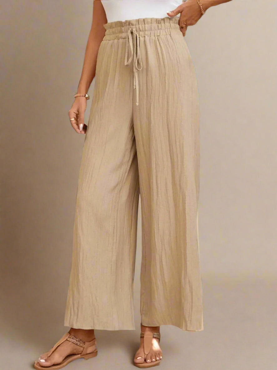 Frill Wide Leg Pants