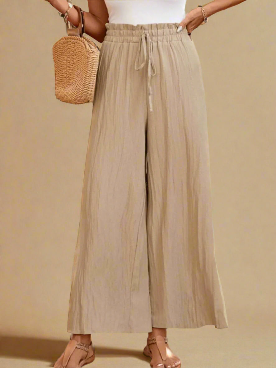 Frill Wide Leg Pants