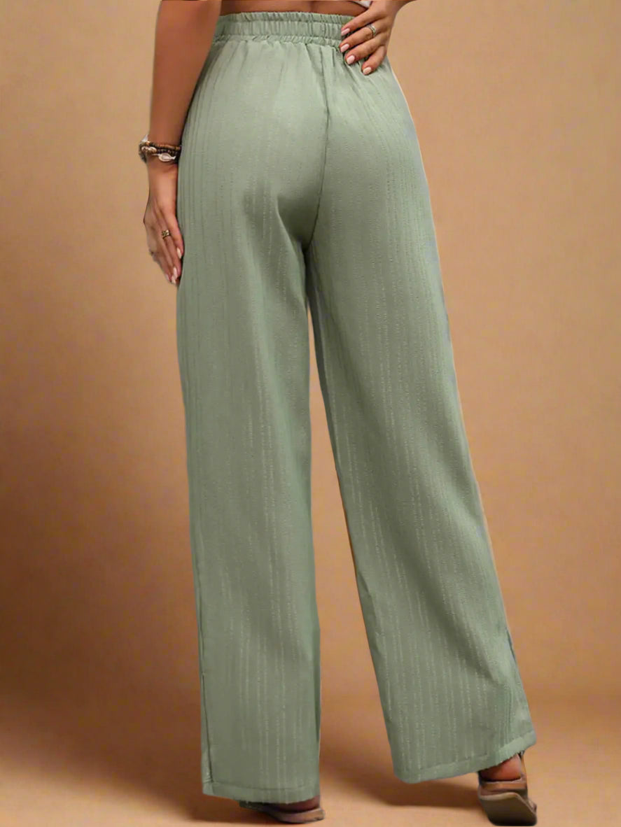 High Waist Wide Leg Pants