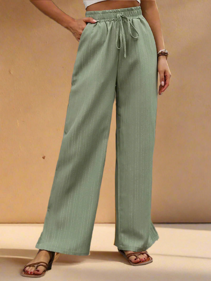 High Waist Wide Leg Pants
