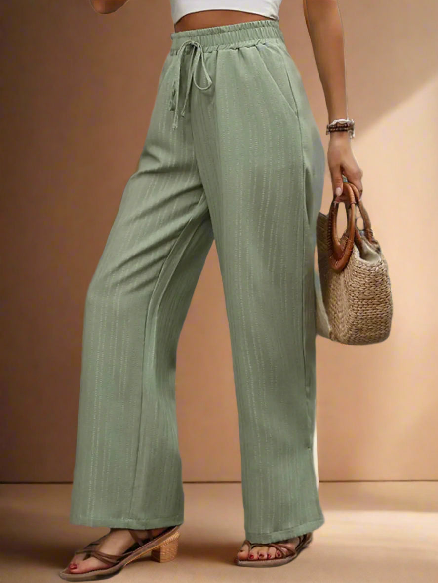 High Waist Wide Leg Pants