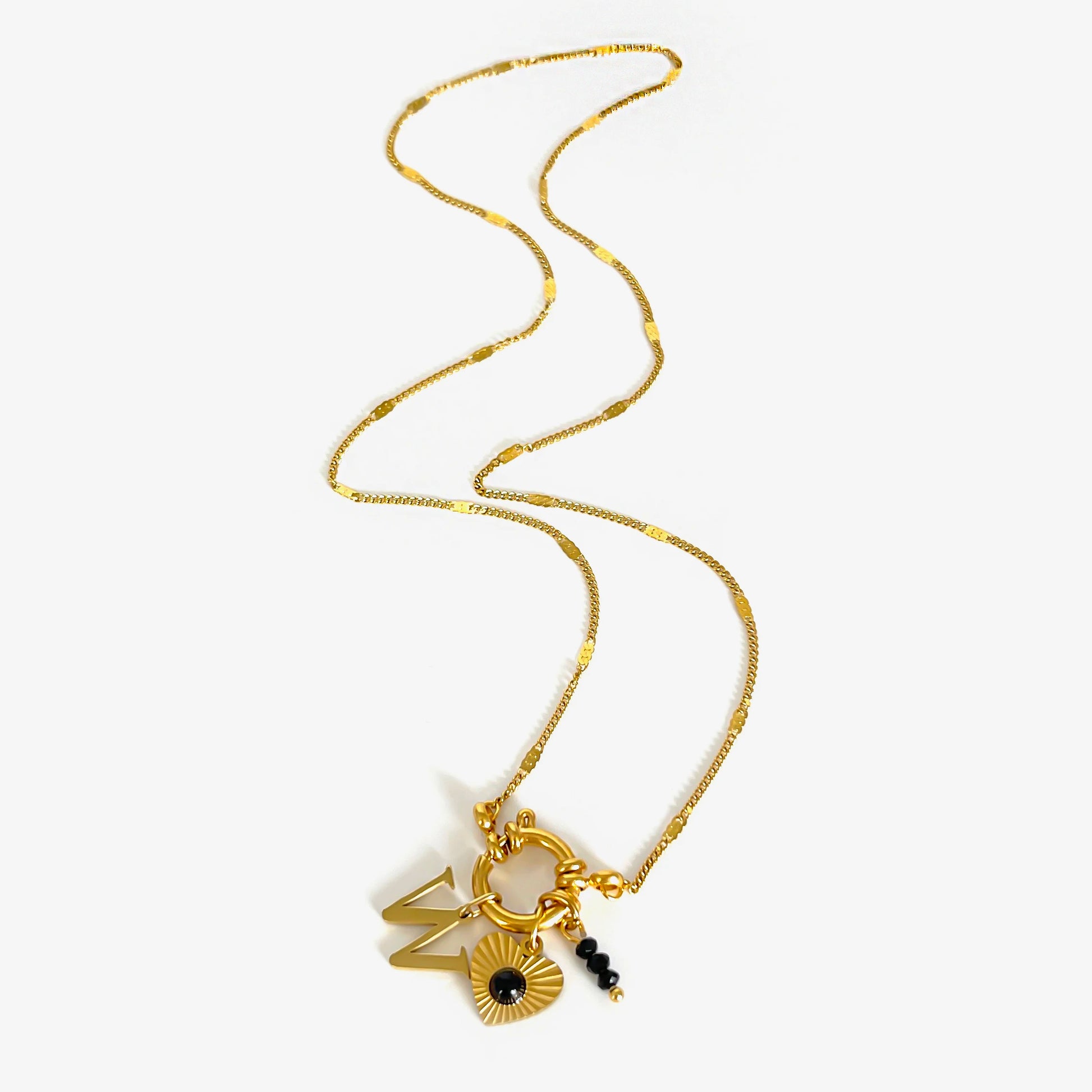 Women's Acrylic Letter Heart Necklace