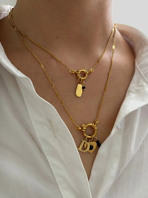 Women's Acrylic Letter Heart Necklace
