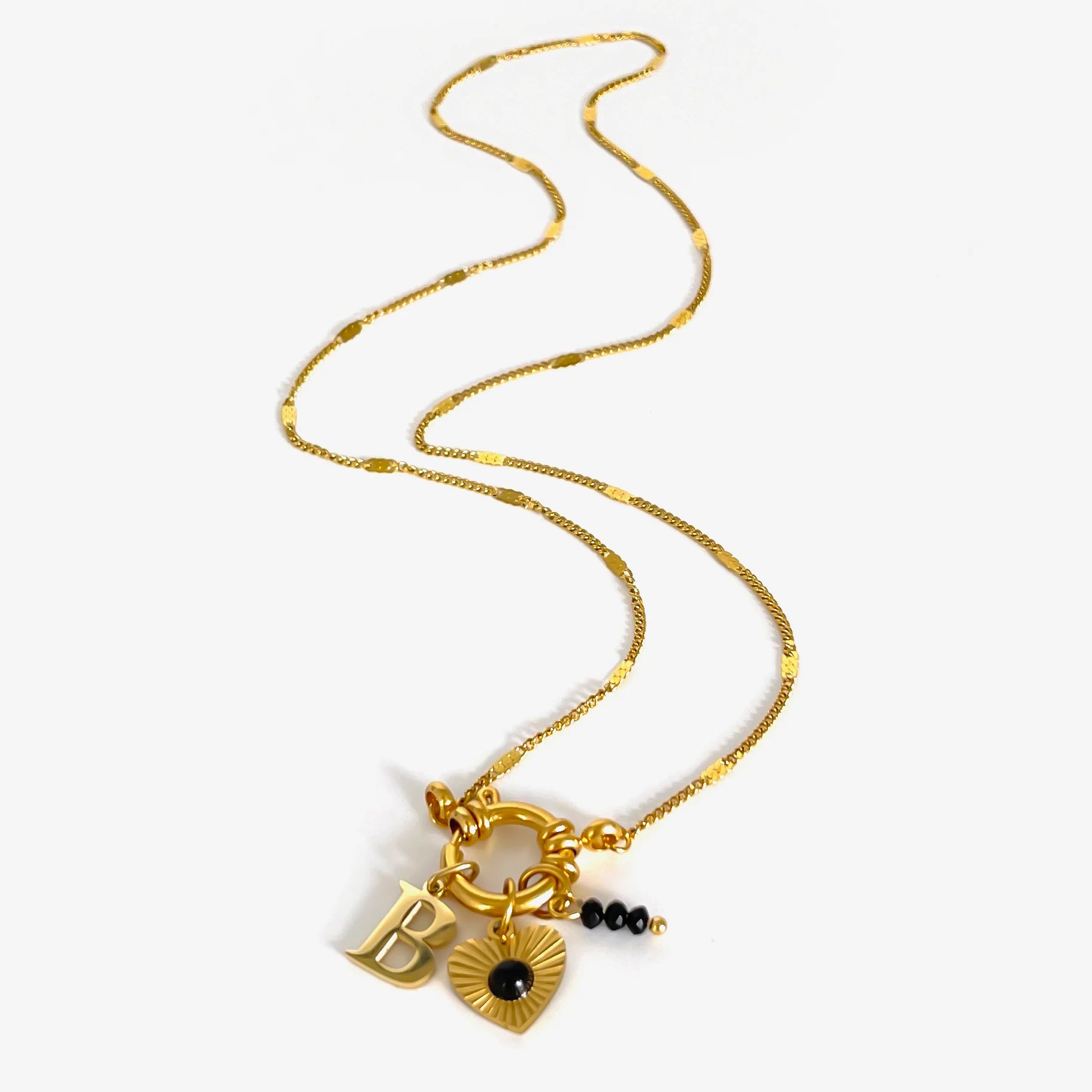 Women's Acrylic Letter Heart Necklace