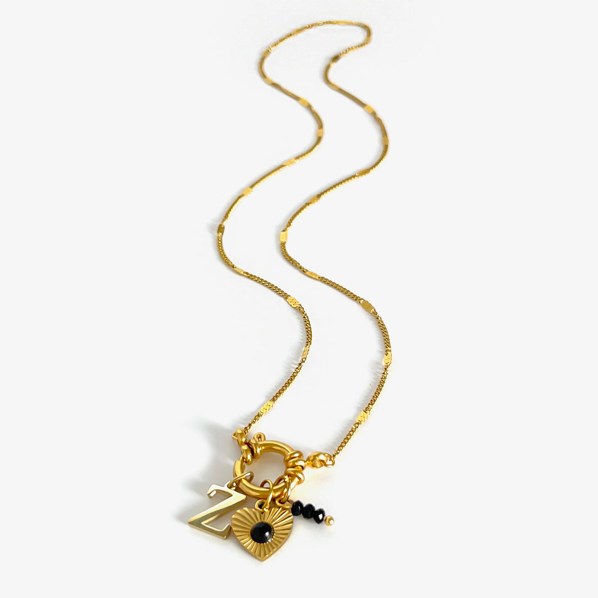 Women's Acrylic Letter Heart Necklace