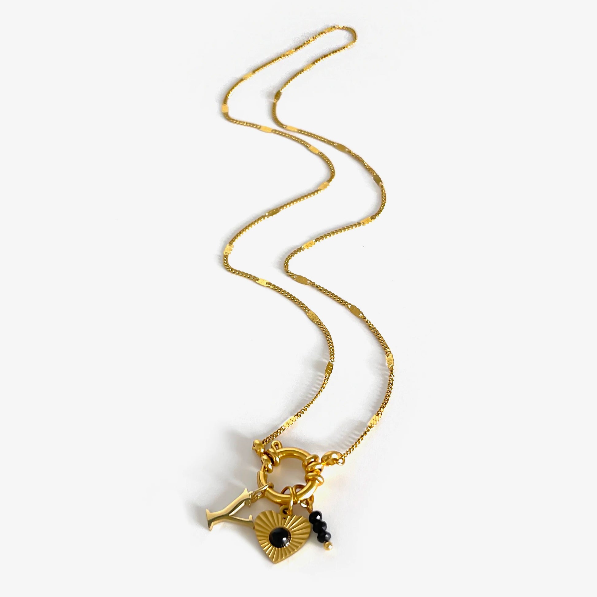 Women's Acrylic Letter Heart Necklace