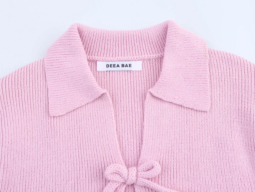Women's Knitted Short Sleeve Shirt