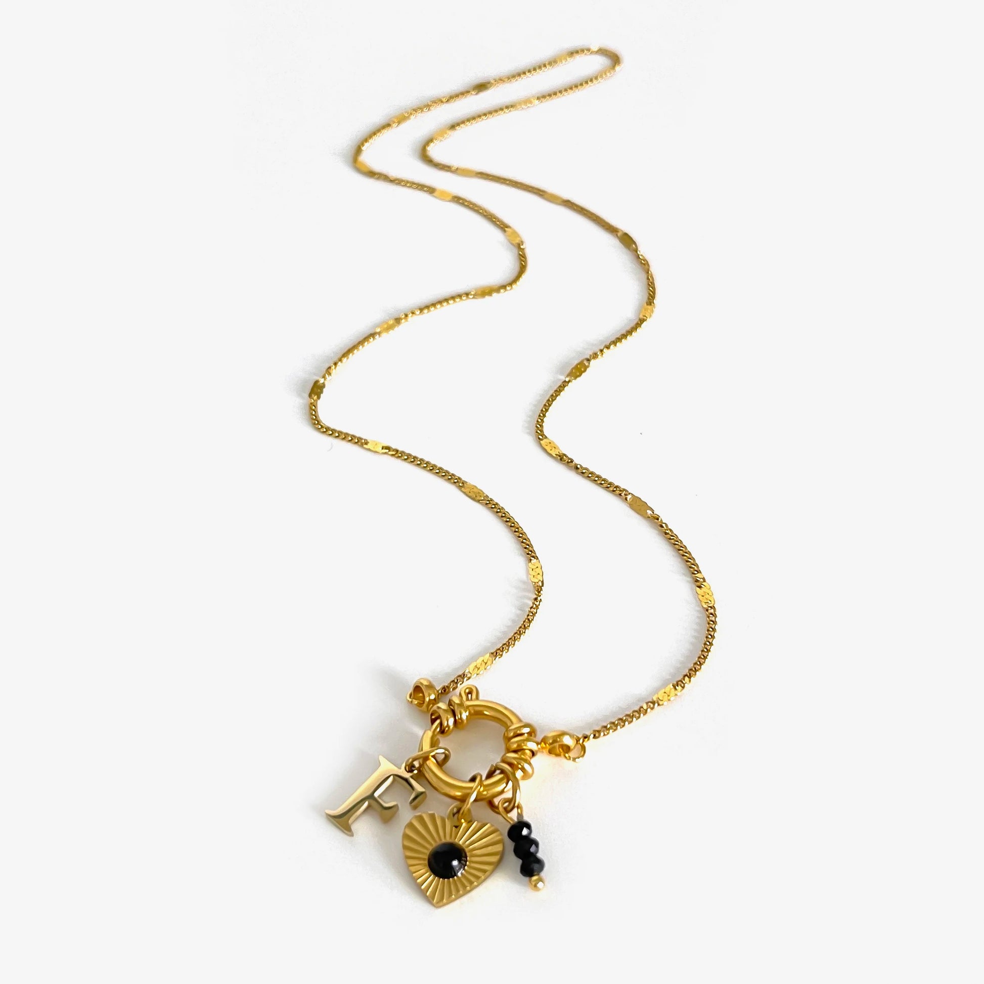 Women's Acrylic Letter Heart Necklace