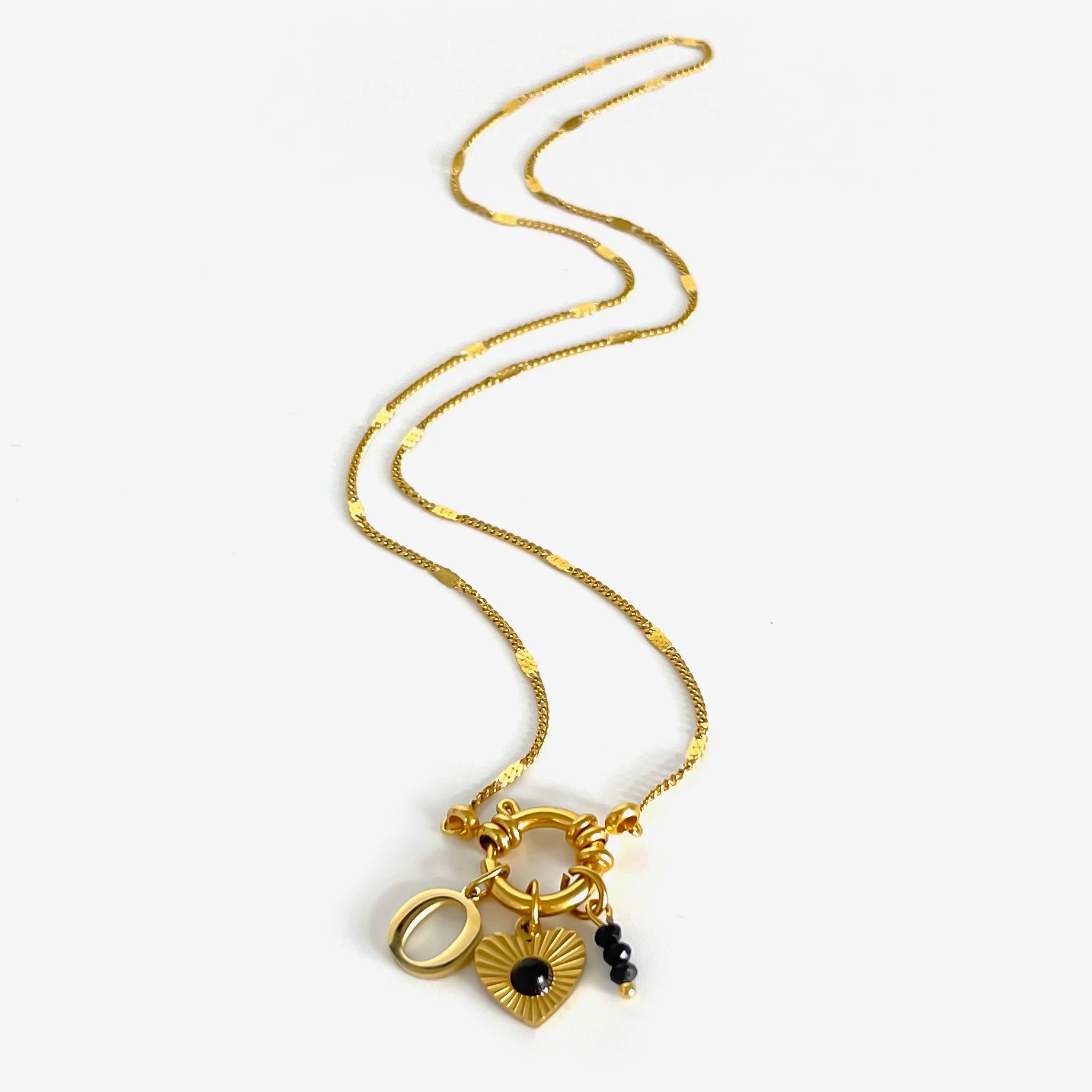 Women's Acrylic Letter Heart Necklace
