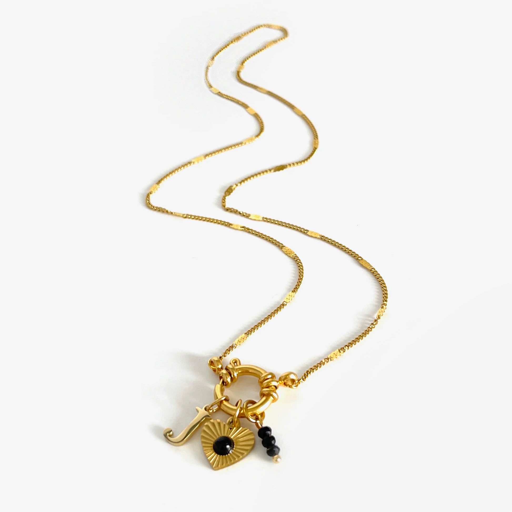 Women's Acrylic Letter Heart Necklace