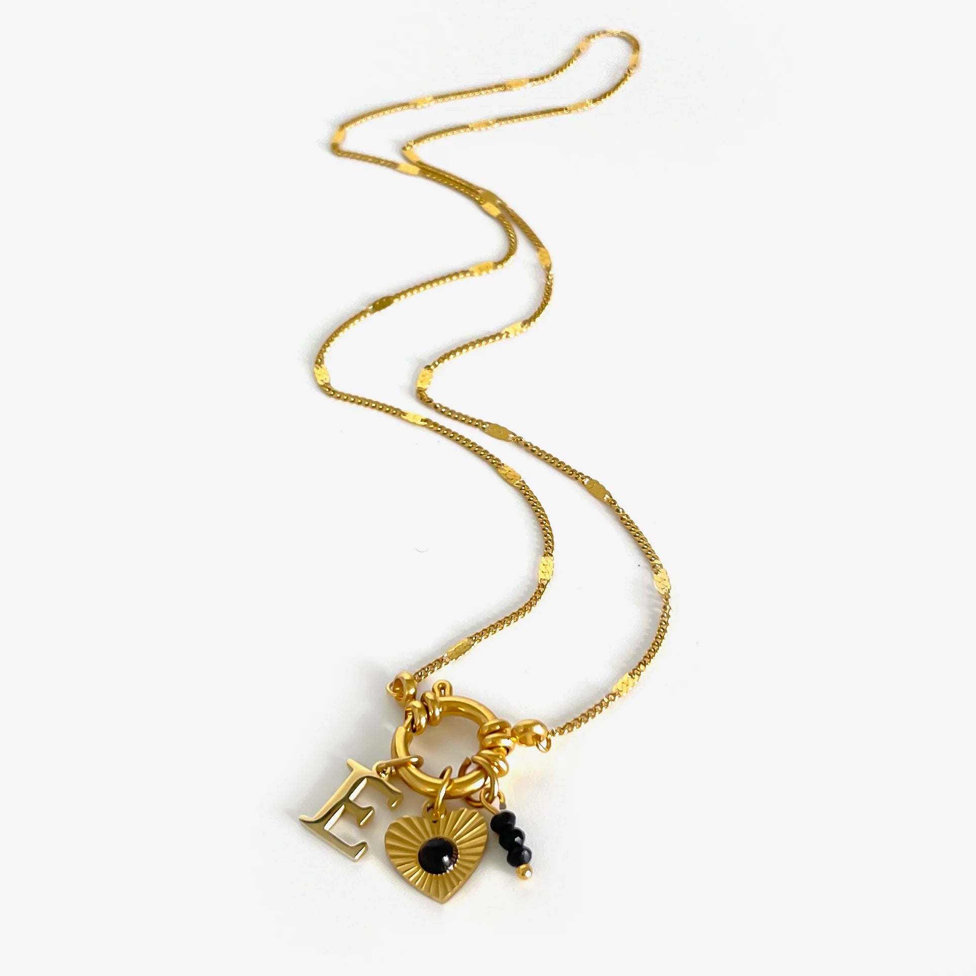 Women's Acrylic Letter Heart Necklace