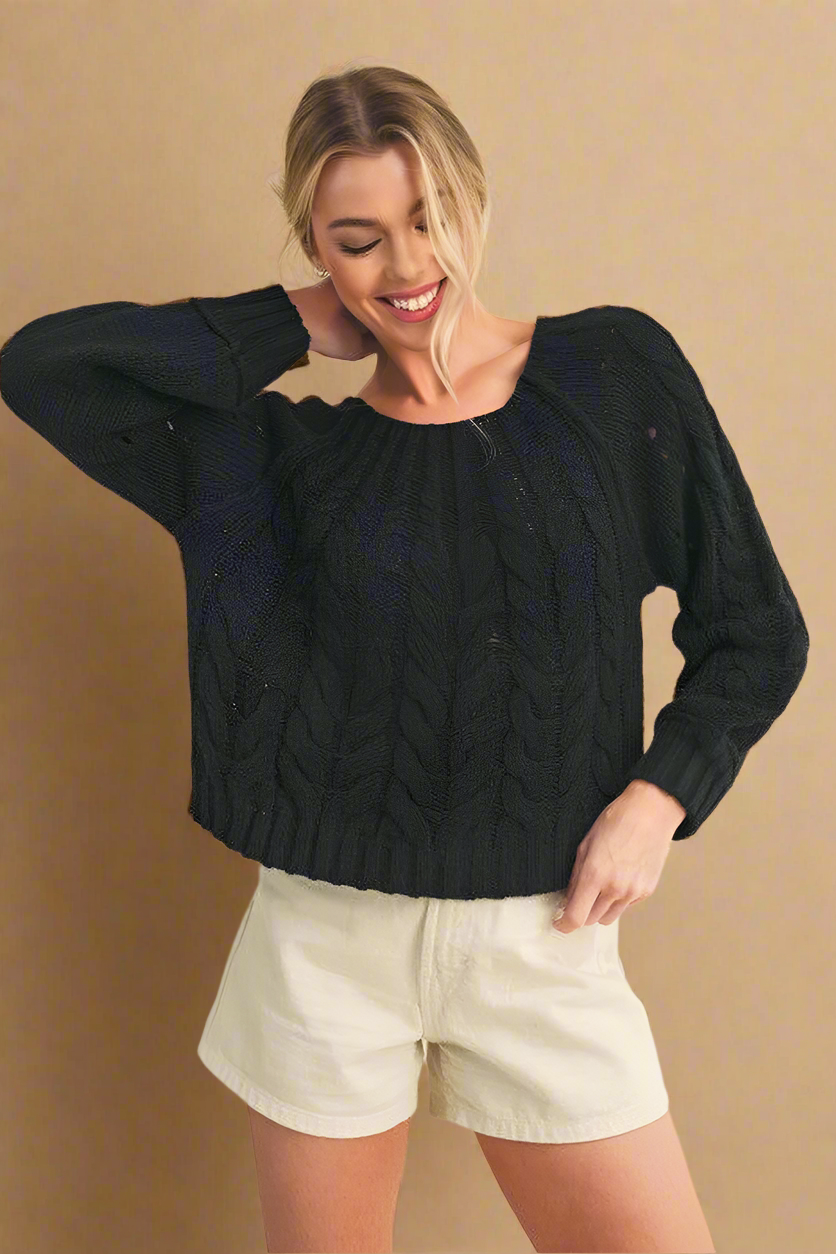 Women's Nordic Lace Knit Sweater