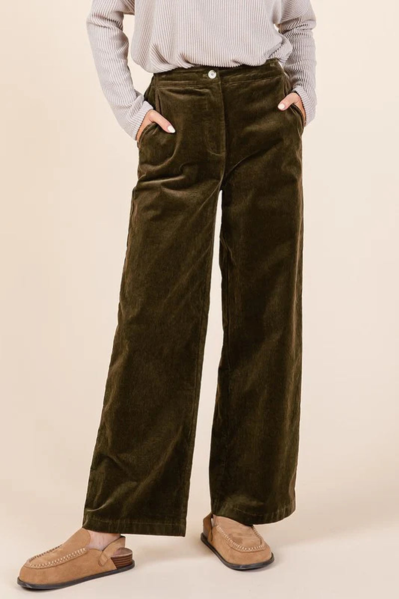 Women's Corduroy Waist Pants