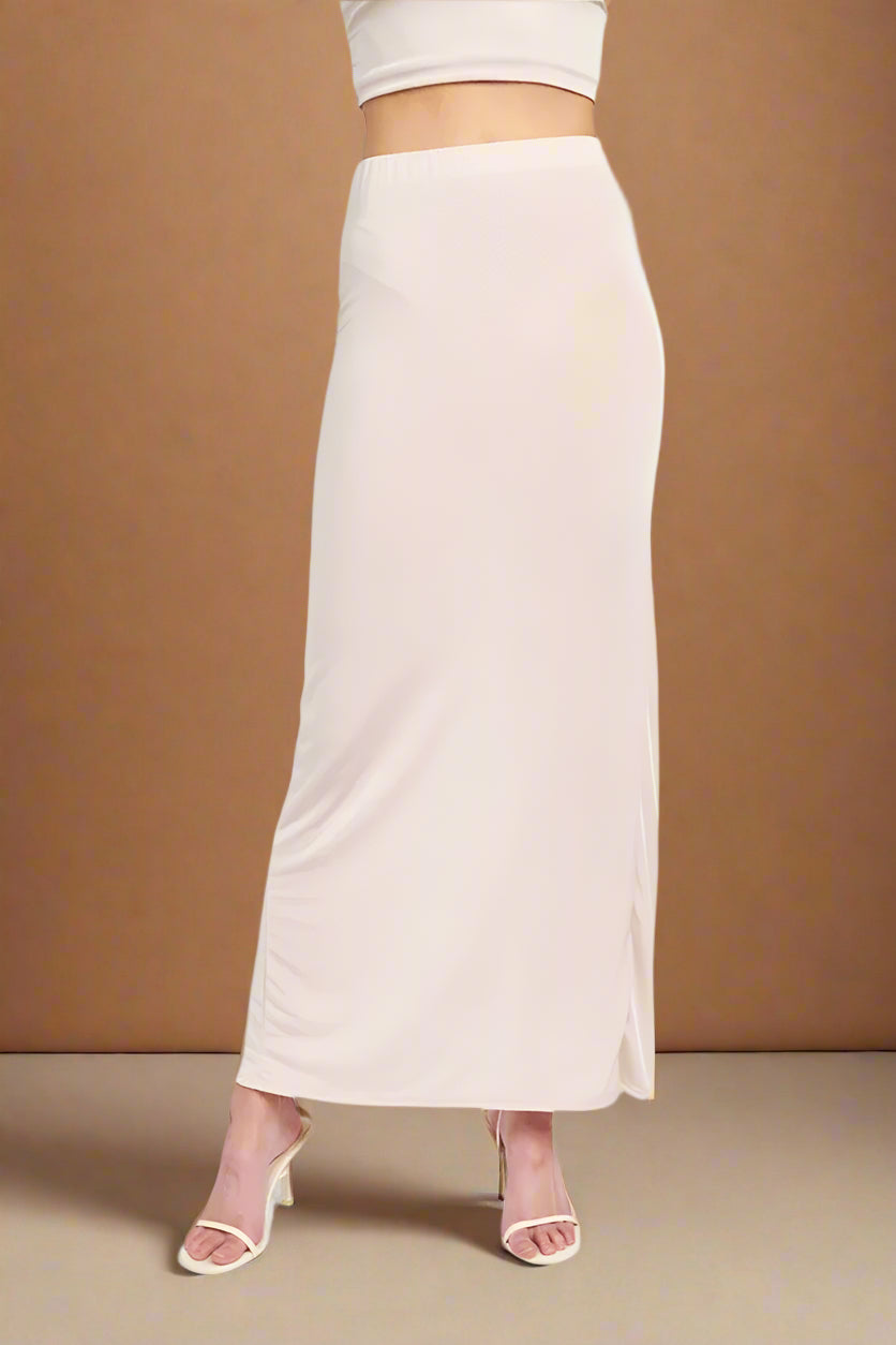 HIGH WAISTED MAXI SKIRT