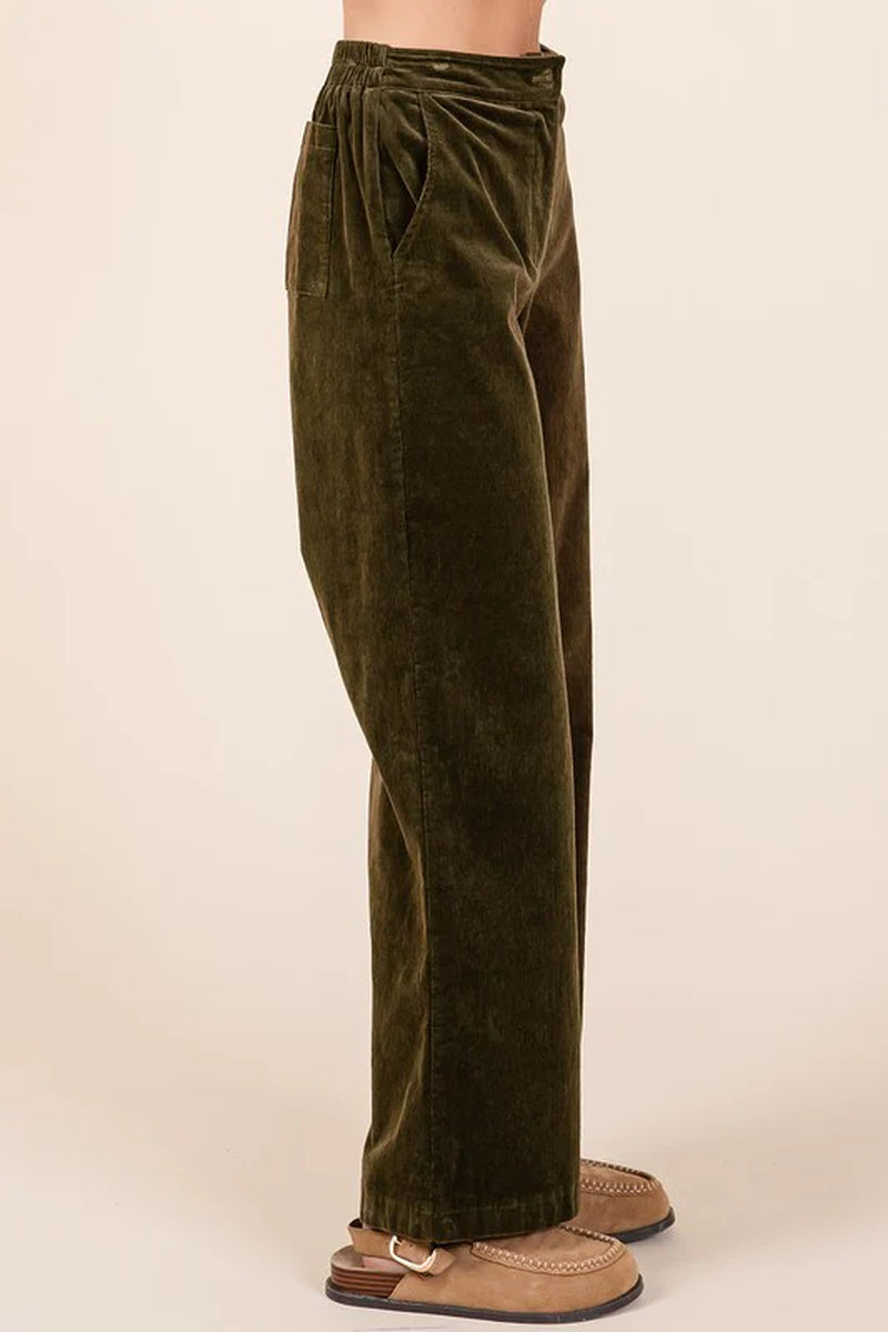 Women's Corduroy Waist Pants